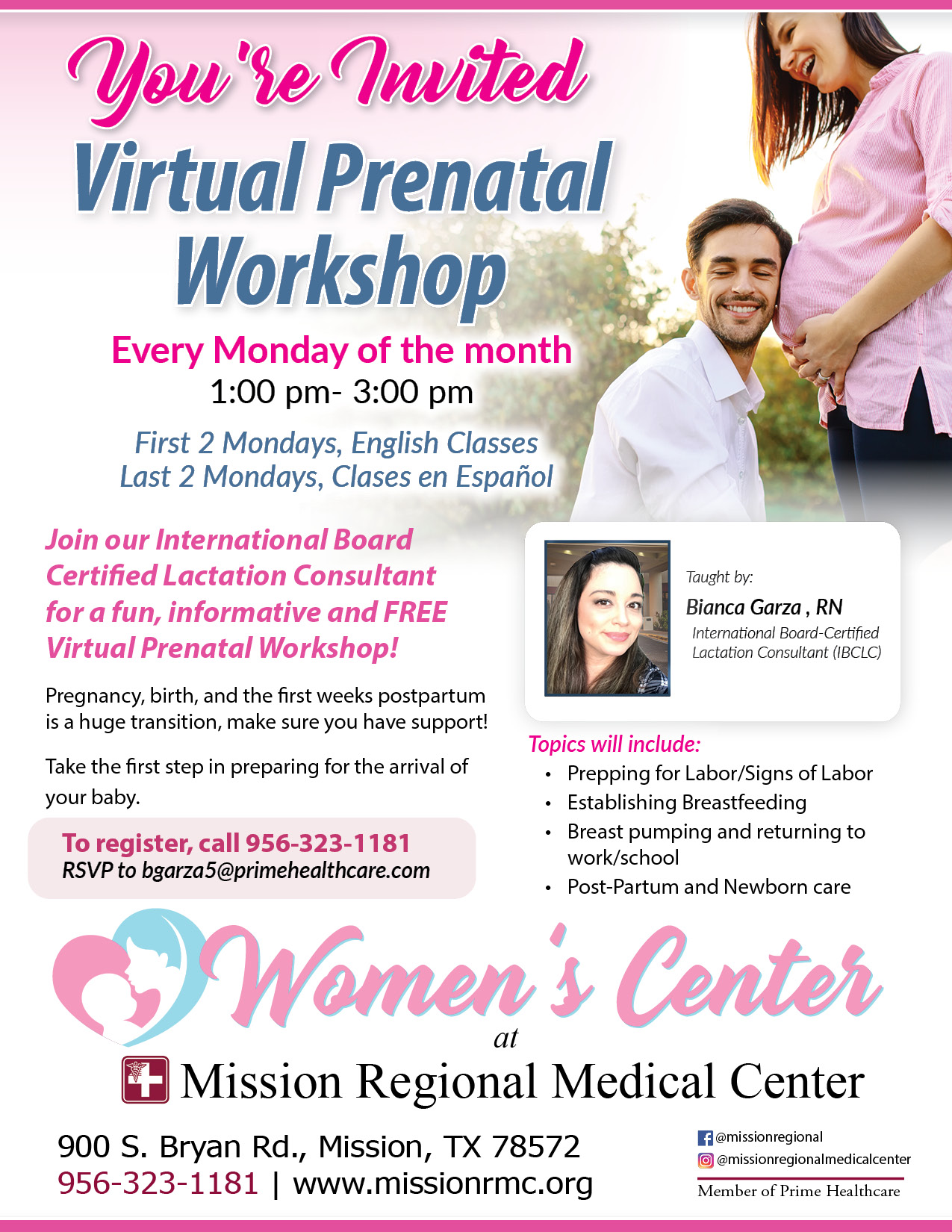 Prenatal classes - prenatal invite